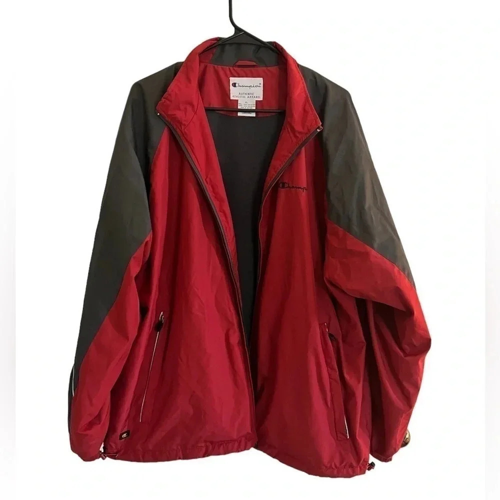 Vintage Champion XL Jacket in Red